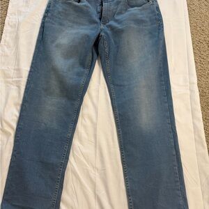 Men's Devil Dog Light Blue Stretch Straight Jeans Size 34x34 ( Fit like 34x32 )